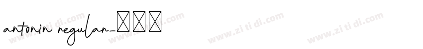 antonin regular字体转换